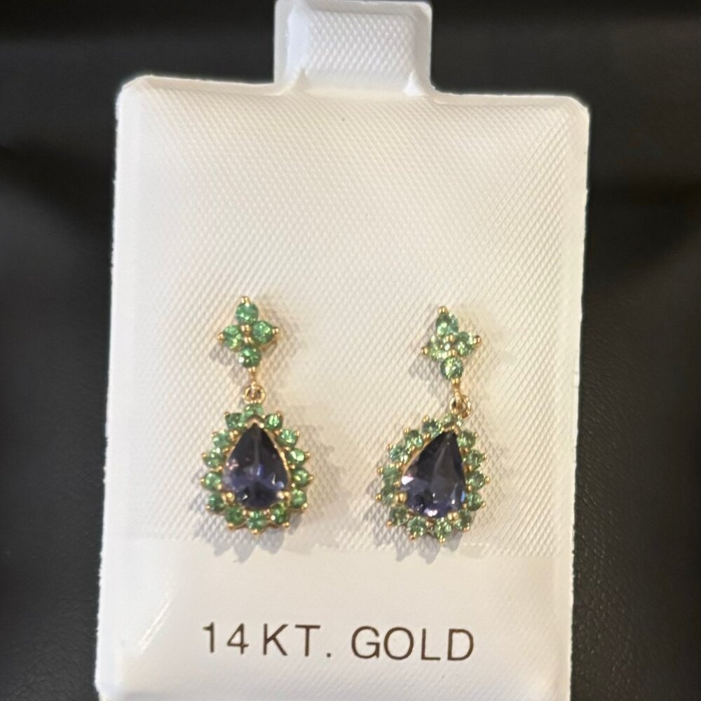 14K gold earrings - post backs